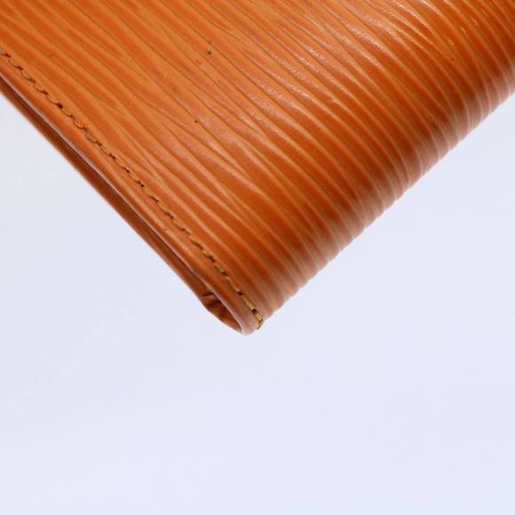 LOUIS VUITTON Epi Porte Billets Compact Bifold Wallet Mandarin M6355H Auth 58865 - Picture 15 of 16